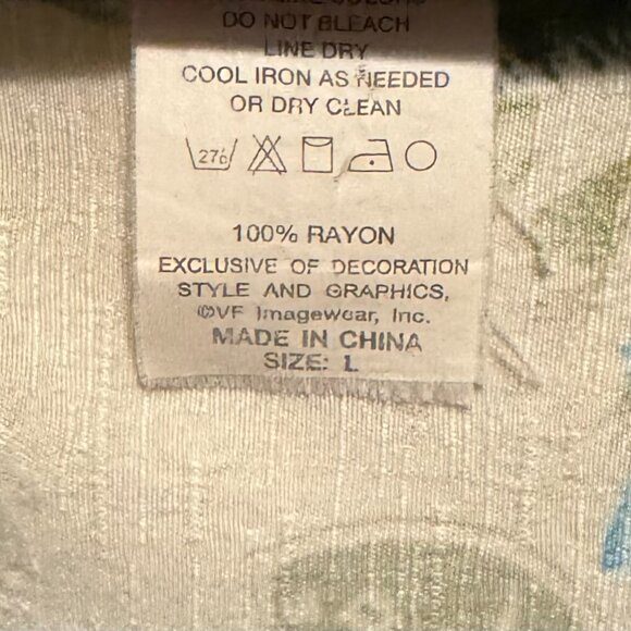 Oakland/Las Vegas Raiders Men’s Aloha/Hawaiian Shirt, Men’s Size Large - Picture 5 of 5